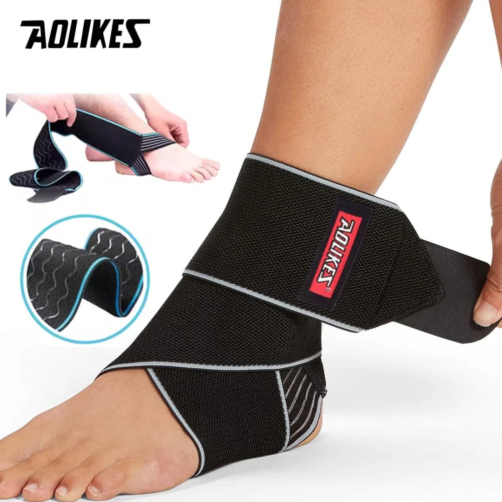 AOLIKES 1 pz elastico in silicone supporto per caviglia cinturino basket calcio tutore per caviglia, stabilizzatore per caviglia regolabile