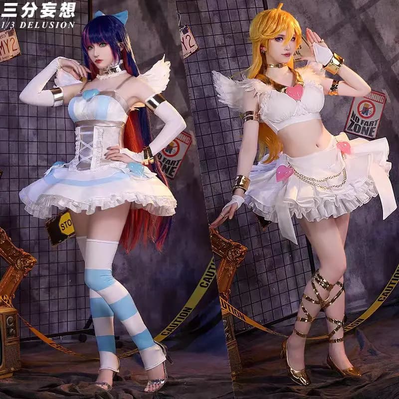 2025nuova calza/mutandine anarchia cosplay anime collant e calza con reggicalze costume calza parrucca vestito di carnevale di Halloween