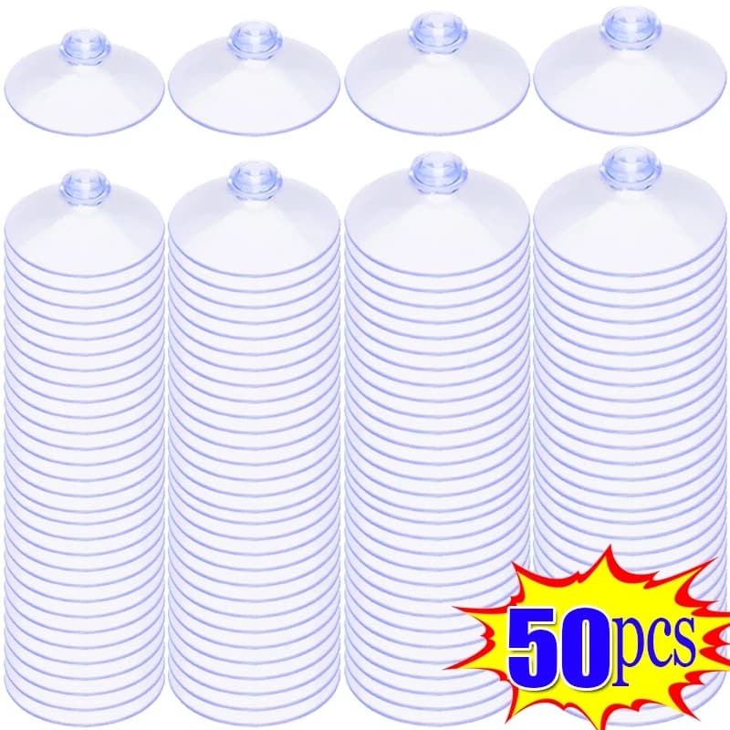 50/2pcs Trasparente Testa di Fungo Ventosa Ganci Ventose Organizzatori Per La Casa Appeso Ventose Gancio Finestra di Automobile Decor Ventose
