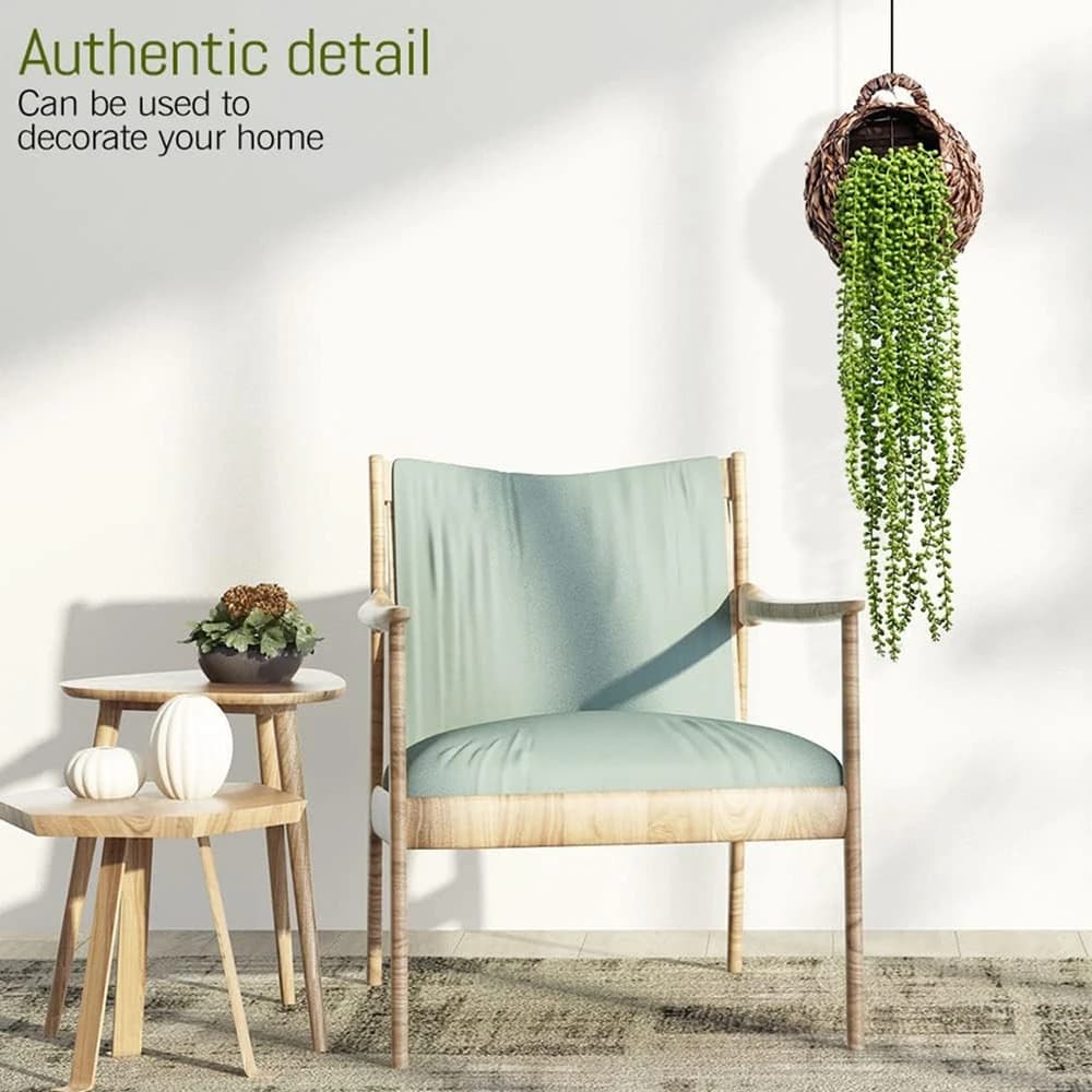Artificial Fern Vine Plastic Plant Indoor Room Wall Hanging Arch Ornament Outdoor Photography Yard Party Holiday DIY Decorations