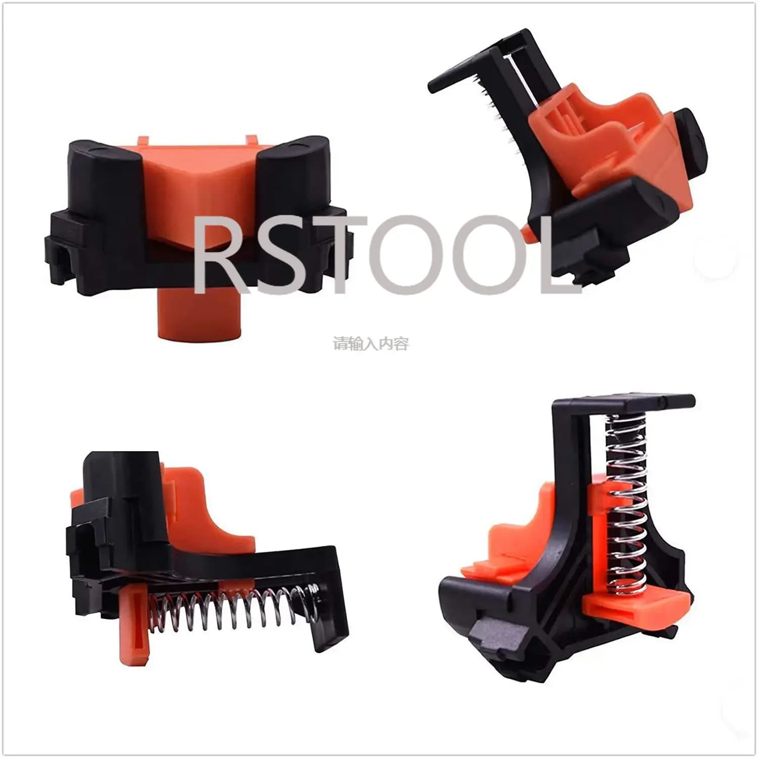 Straight Corner Clamp from 4 pieces Fixing Clip from 90 degrees Angle Clamp for Frame Woodworking Manual Mobile Instrument Photo reinforcement