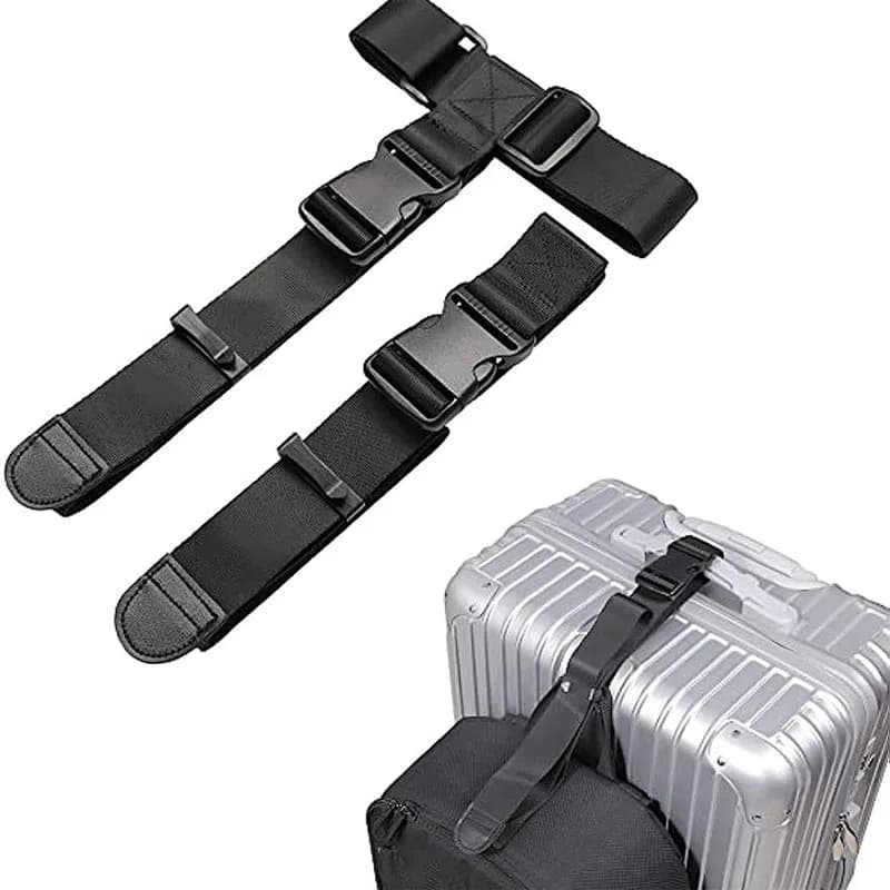 Travel Luggage Strap Suitcase Belts Elastic Telescopic Travel Bag Belt for Suitcase Fixed Belt Travel Buckle Strap Baggage Belt