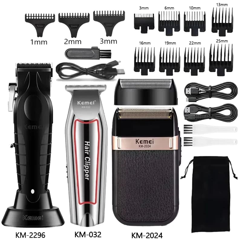 Haircut Kemei KM-2296 KM-032 KM-2024 Kit Electric Razor for men Haircutting Machine for cutting professional hair