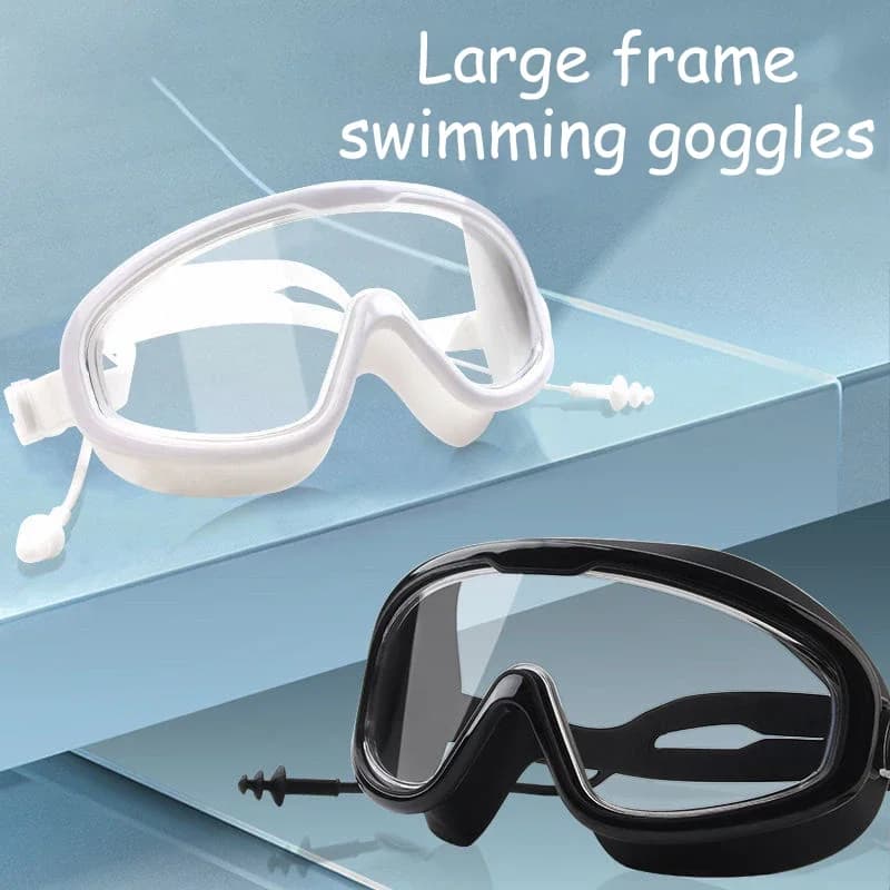 From 0 to -7.0 Miopia Optical Silicone Frame Large HD Transparent Anti Fog Occhialini Nuoto Regular Sub Glasses for Men Adult Women