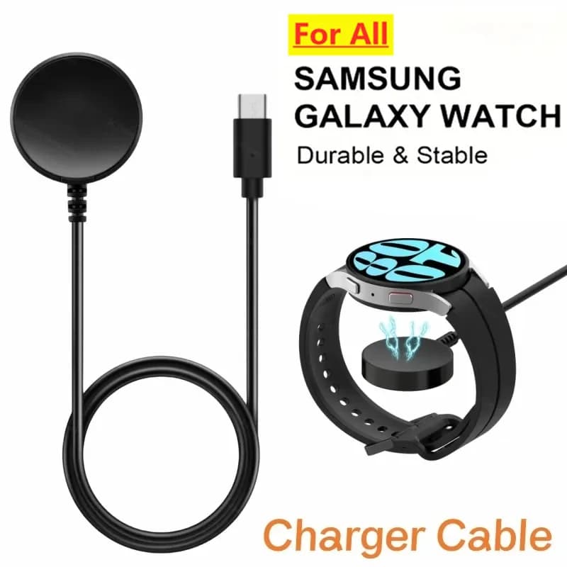 Orologio magnetico Caricabatterie wireless Cavo USB portatile Stazione dock di ricarica rapida per Samsung Galaxy Watch 8 7 6 5pro 5 4 3 Active 2