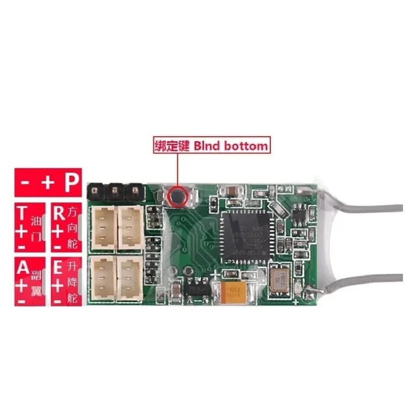 CM410X DSMX DSM2 2.4G 4CH Ricevitore Uscita PPM per Spektrum DX6i DX8 DX9 DEVO10 Trasmettitore RC Aereo Elicottero Drone