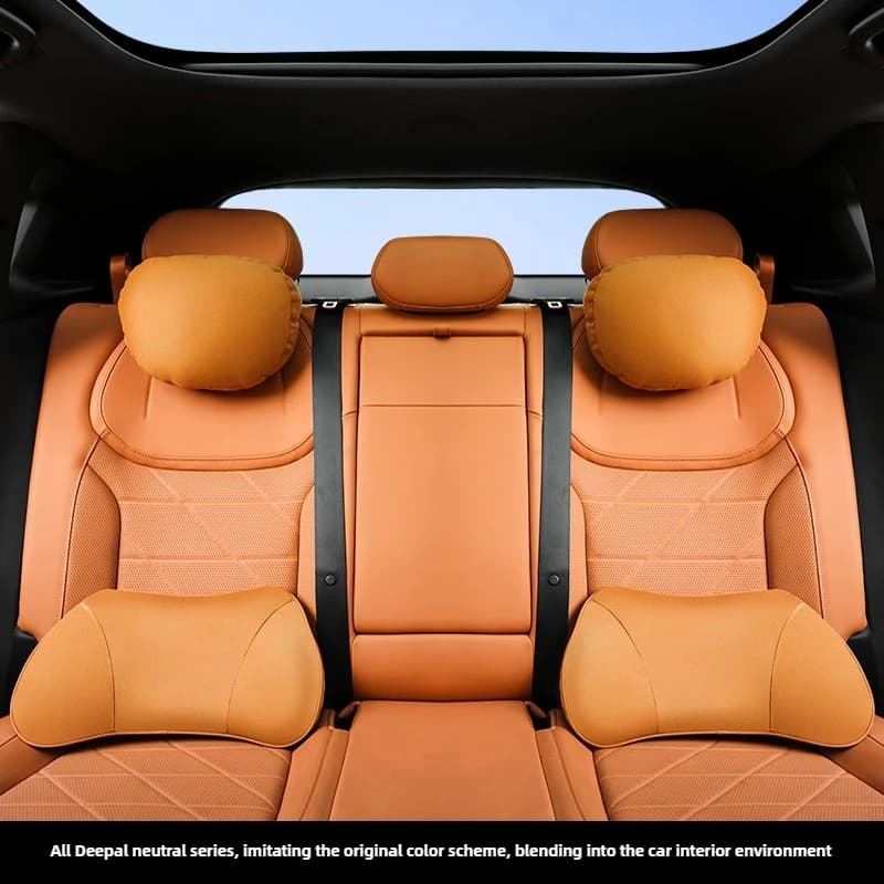 For Changan Deepal S7/Sl03/S07/L07/S05 1Pcs Car Seat Headrest Waist Rest Neck Pillow Suede Lumbar Support Cushion Accessories