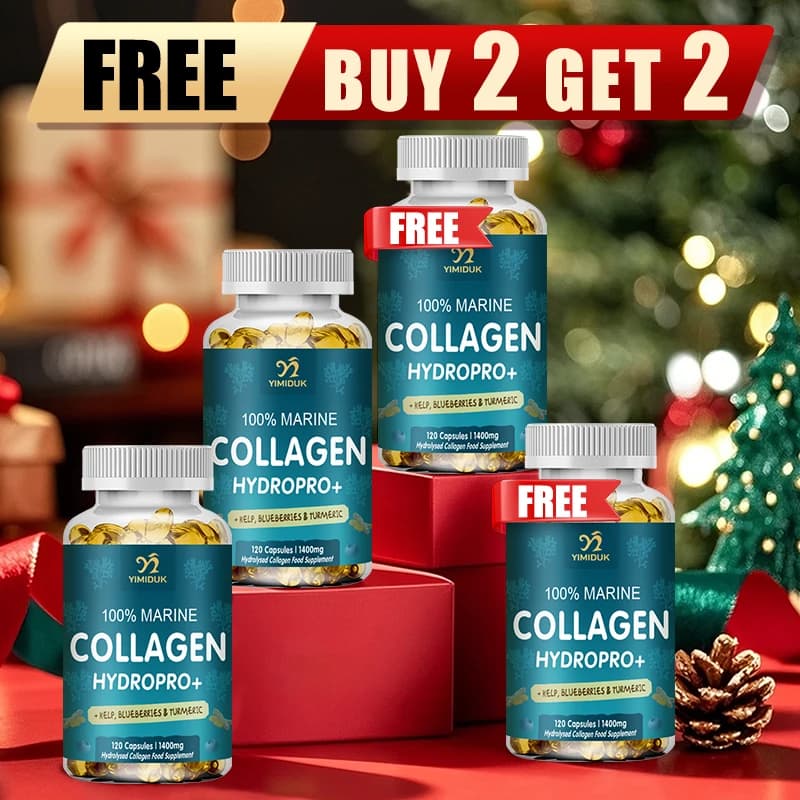 Buy 2 Get 2 for free! Marine collagen capsules, support skin elasticity, joint and nail health, immune defense, faster hair growth