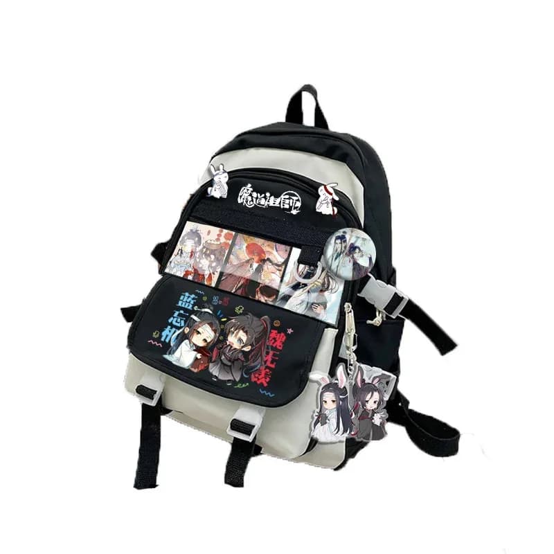 DY20Anime Maestro della Coltivazione Demoniaca Mo Dao Zu Shi Wei Wuxian Lan Wangji Cosplay Zaino Studente Borsa da Scuola Viaggio Ruck
