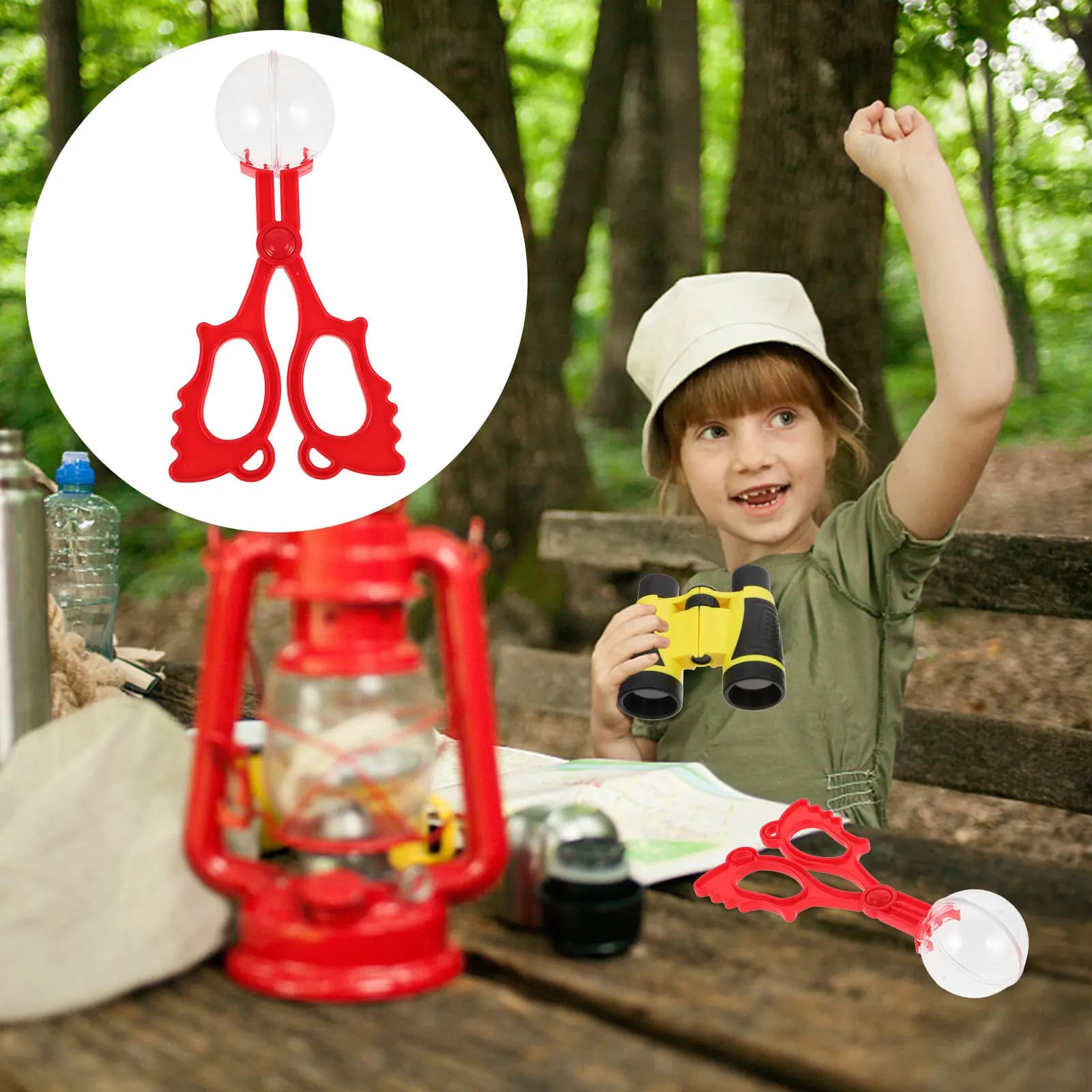 Outdoor Insect Scissors Clamp Reptile Tweezers for Kids Nature Exploration Fine Motor Skills Development