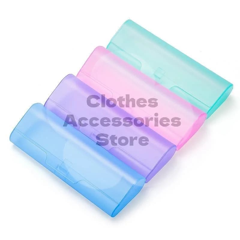 Sunglasses Case Ultra Light Hard Frosted Plastic Portable Anti-drop Eyeglass Storage Holder for Vacation Daily Carry