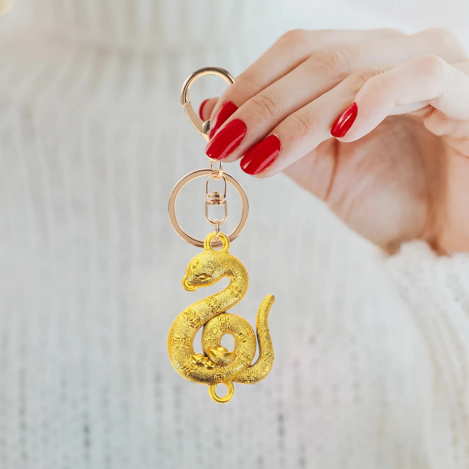 10 Pezzi Ciondoli a Forma di Serpente in Plastica, Charm Zodiacali per Creazione di Gioielli, Accessori Fai-da-Te per Collane, Bracciali e Portachiavi
