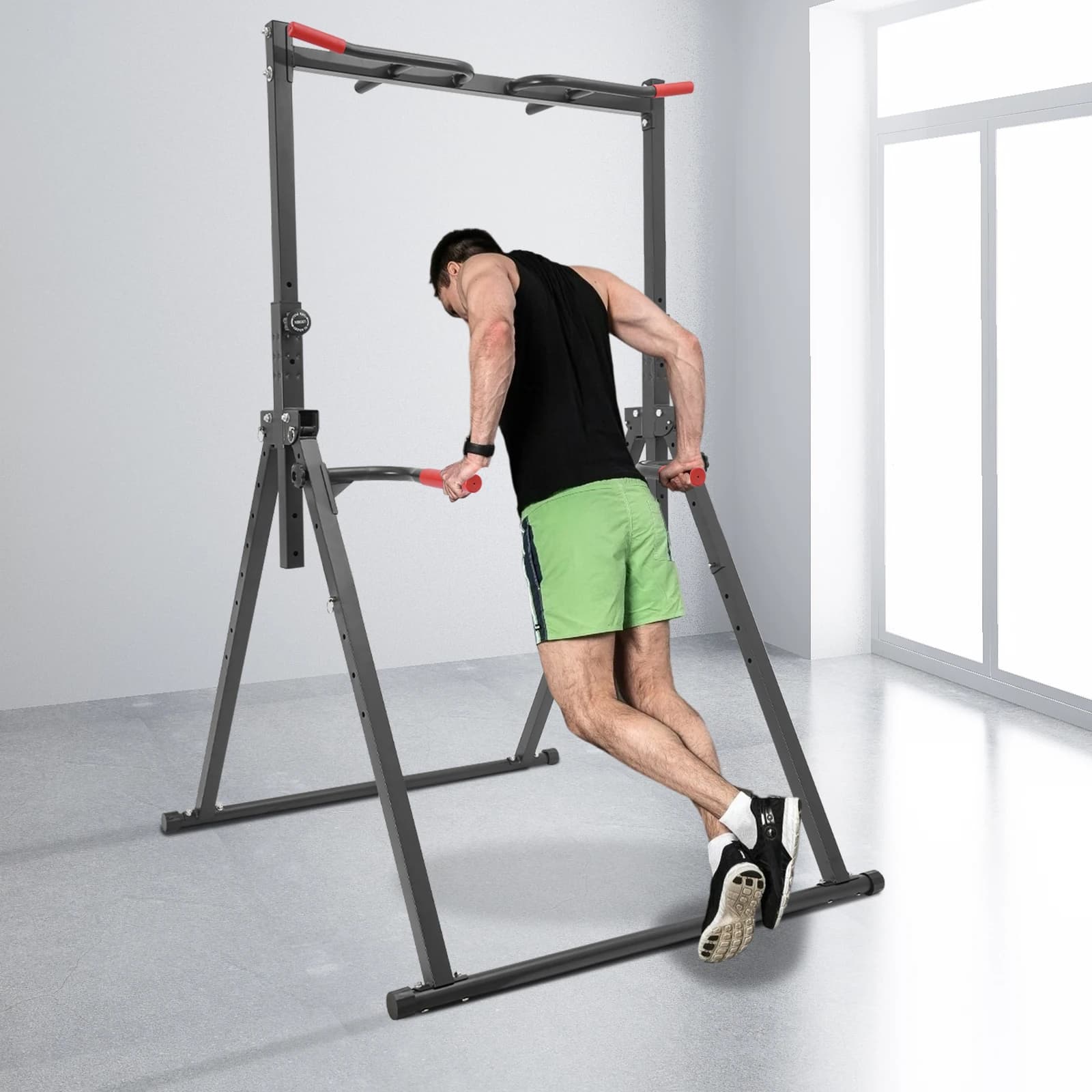 Carbon steel traction bar Adjustable height dive station 440 pounds loadbar for training for the strength of the home gym for fitness exercises