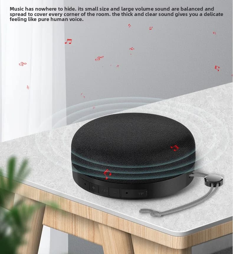 Mini Fabric Bluetooth Speaker Portable Outdoor Home TWS Stereo Wireless Soundbox Kit