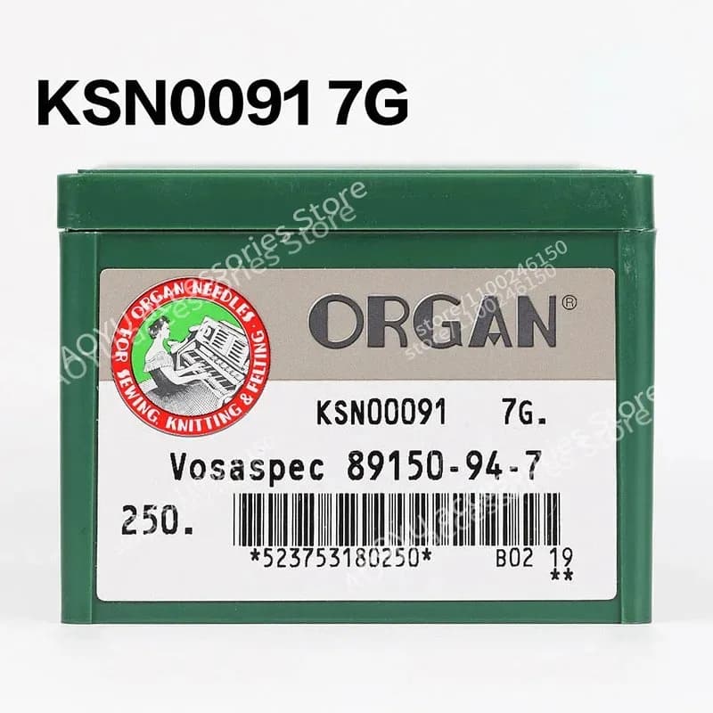 250 pezzi ORGAN KSN00091 Vosapec 89150-94-7 aghi 7G per macchine da maglia cinesi SHIMA SEIKI