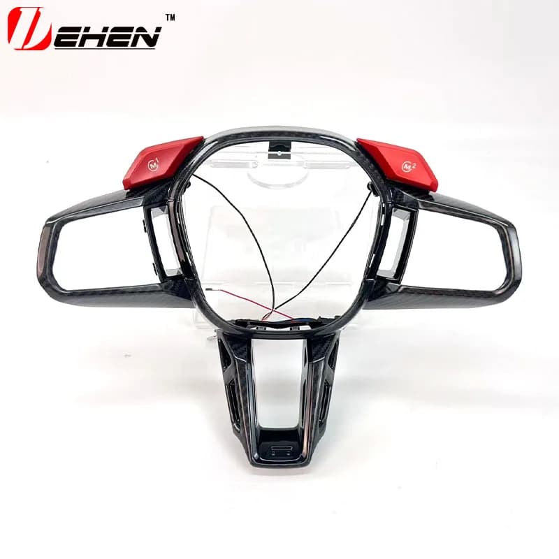 Carbon Fiber Steering Wheel Control M1M2 Buttons Center Cover Trim Frame For BMW 5 series G60 G61 2024+ M5 G90 G99 2025+