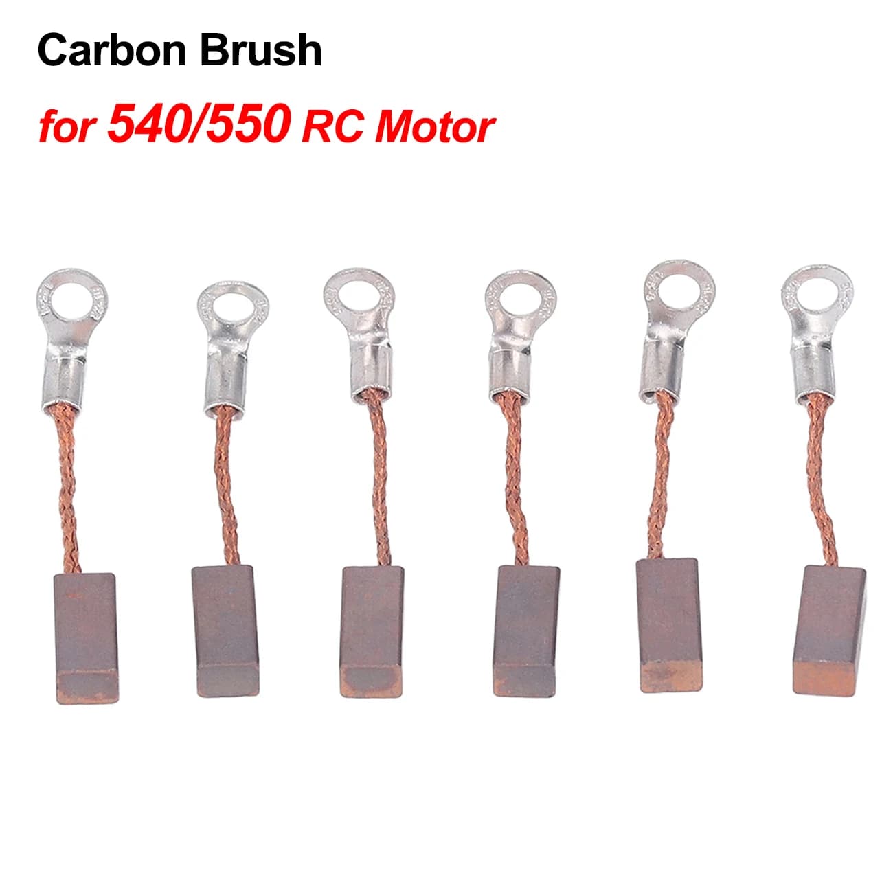 540 550 RC motore spazzolato spazzola di carbone esterna spazzole di carbone a bassa scintilla sostituzione strumento stabile sostituibile a basso rumore di carbonio