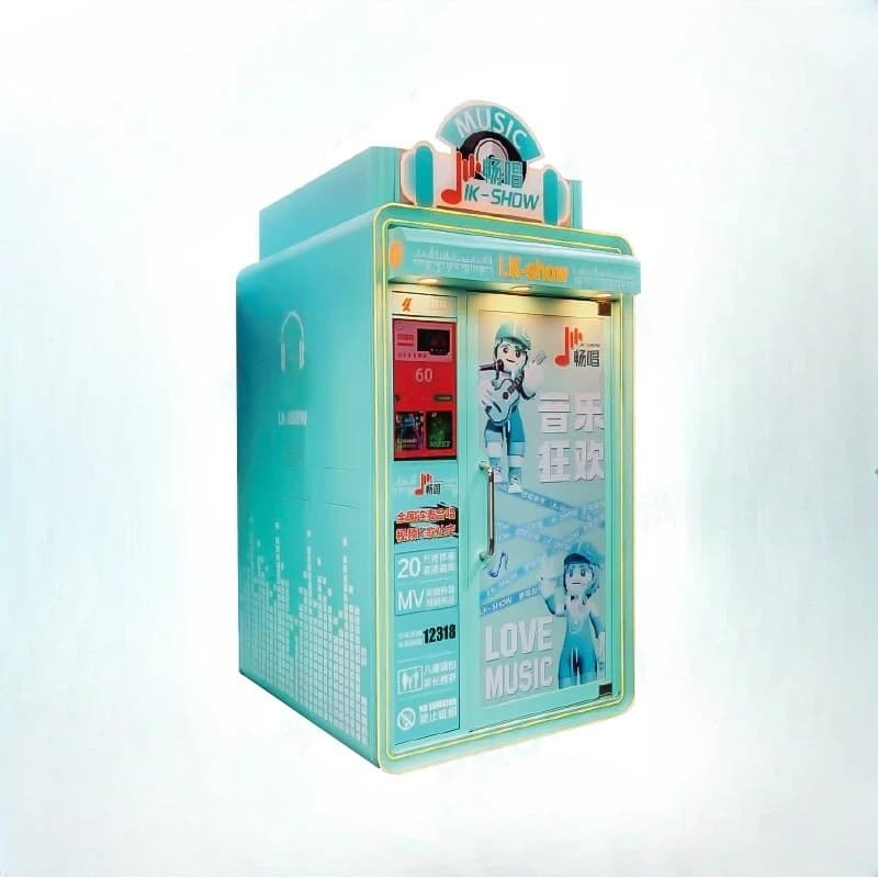 Sound Insulated Mobile Mini KTV Cabin Self-Code Scanning Karaoke Machine Indoor Commercial Reading Booth