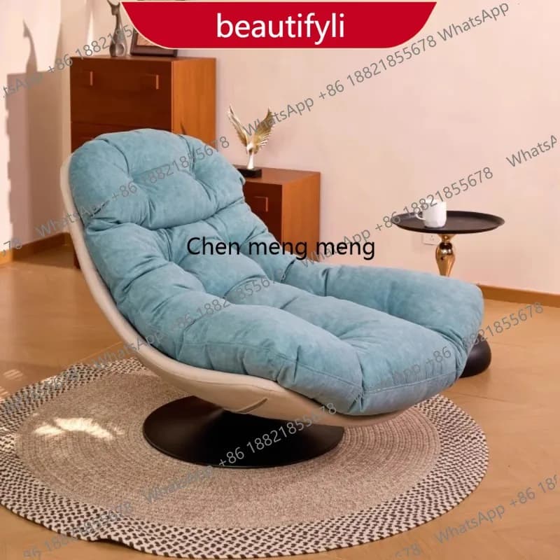 Sedia da Gaming Ergonomica Moderna M45, Poltrona Girevole Reclinabile a Forma di Uovo, Arredamento Elegante e Confortevole per Casa e Balcone