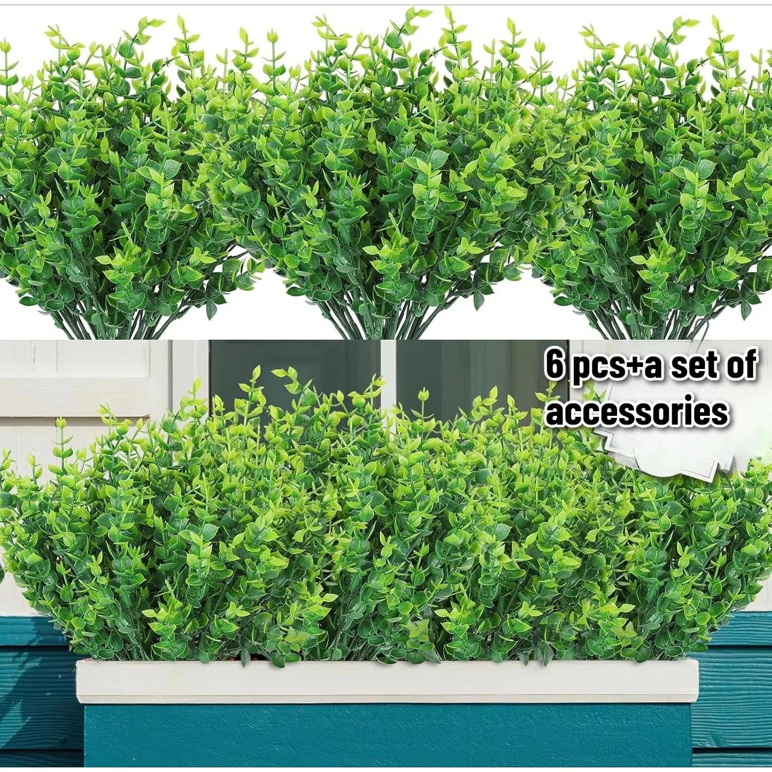 Piante Artificiali Pendenti Resistenti ai Raggi UV per Esterni, Finto Fogliame Realistico che Non Sbiadisce, per Giardino, Portico, Fioriera, Patio