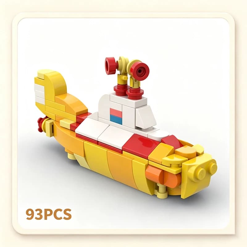 Exquisite Brand New MOC Blocks Yellow Submarine – The Beatles Technical Modules Bricks Model Gift Christmas Toy DIY Assembly Set