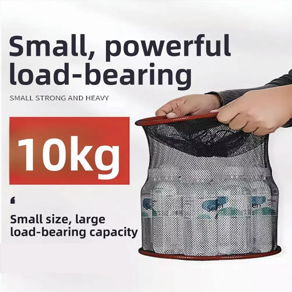 Protezione ispessita Borsa per rete da pesca portatile Design anti-appeso Materiale ad asciugatura rapida Chiusura con coulisse per rete da pesca anti-appesa