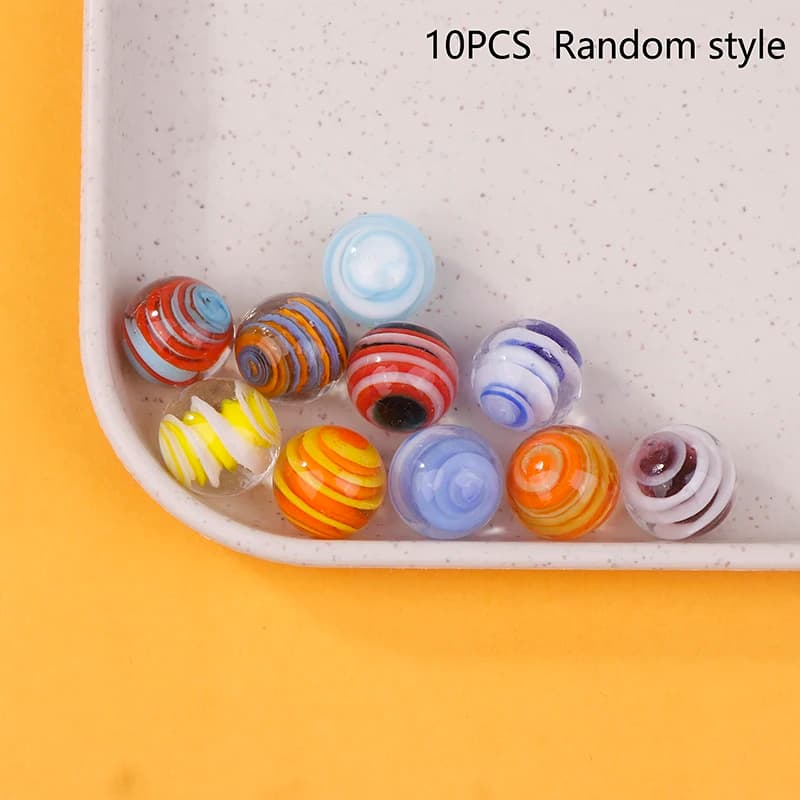 10 pezzi 16 mm biglie sfera di cristallo palla di vetro vetro colorato accessori per fotografia vaso acquario arredamento della stanza palline di Natale