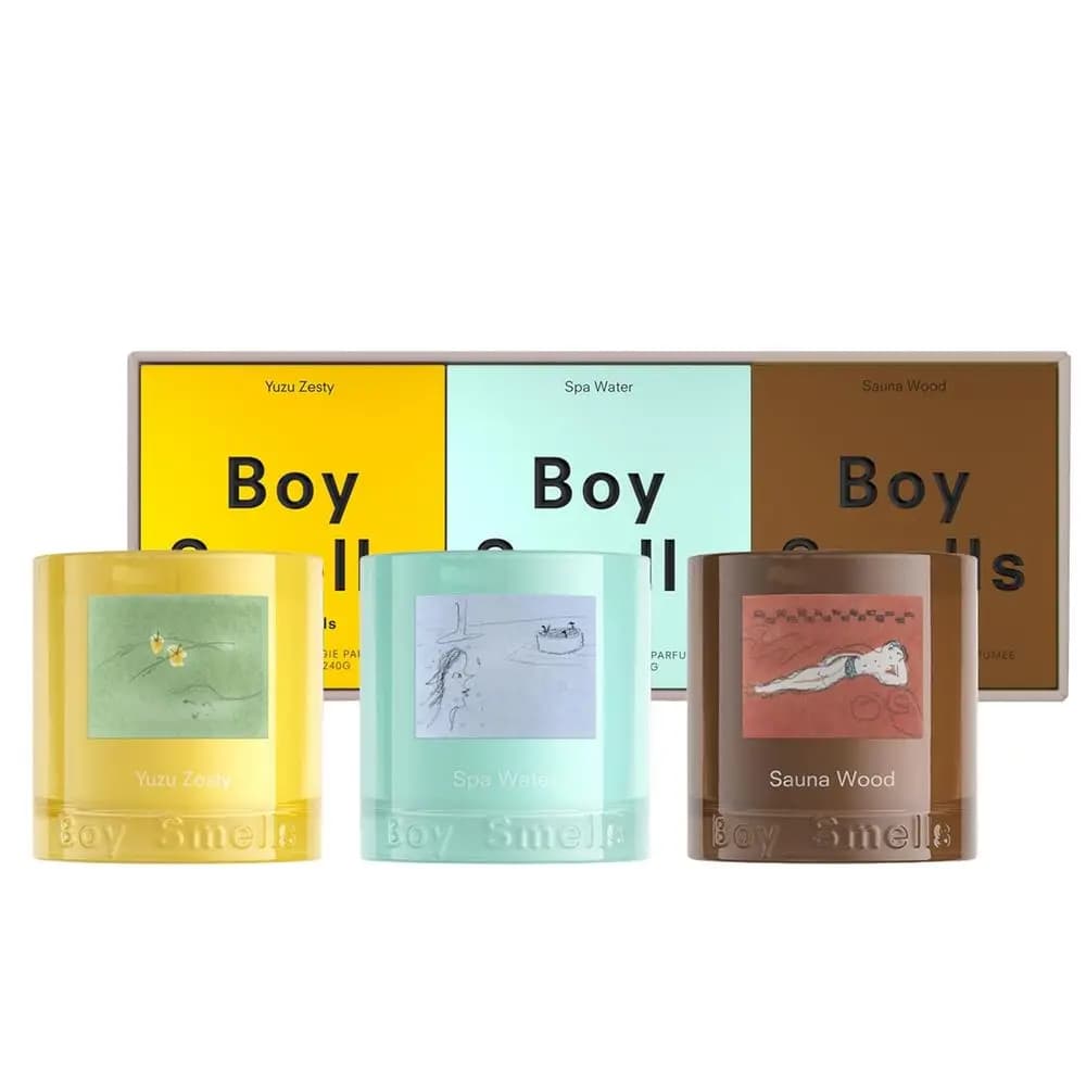 Set di Candele di Soia a Triplo Profumo: Spa Rilassante, Sauna Calda, Yuzu Fresco