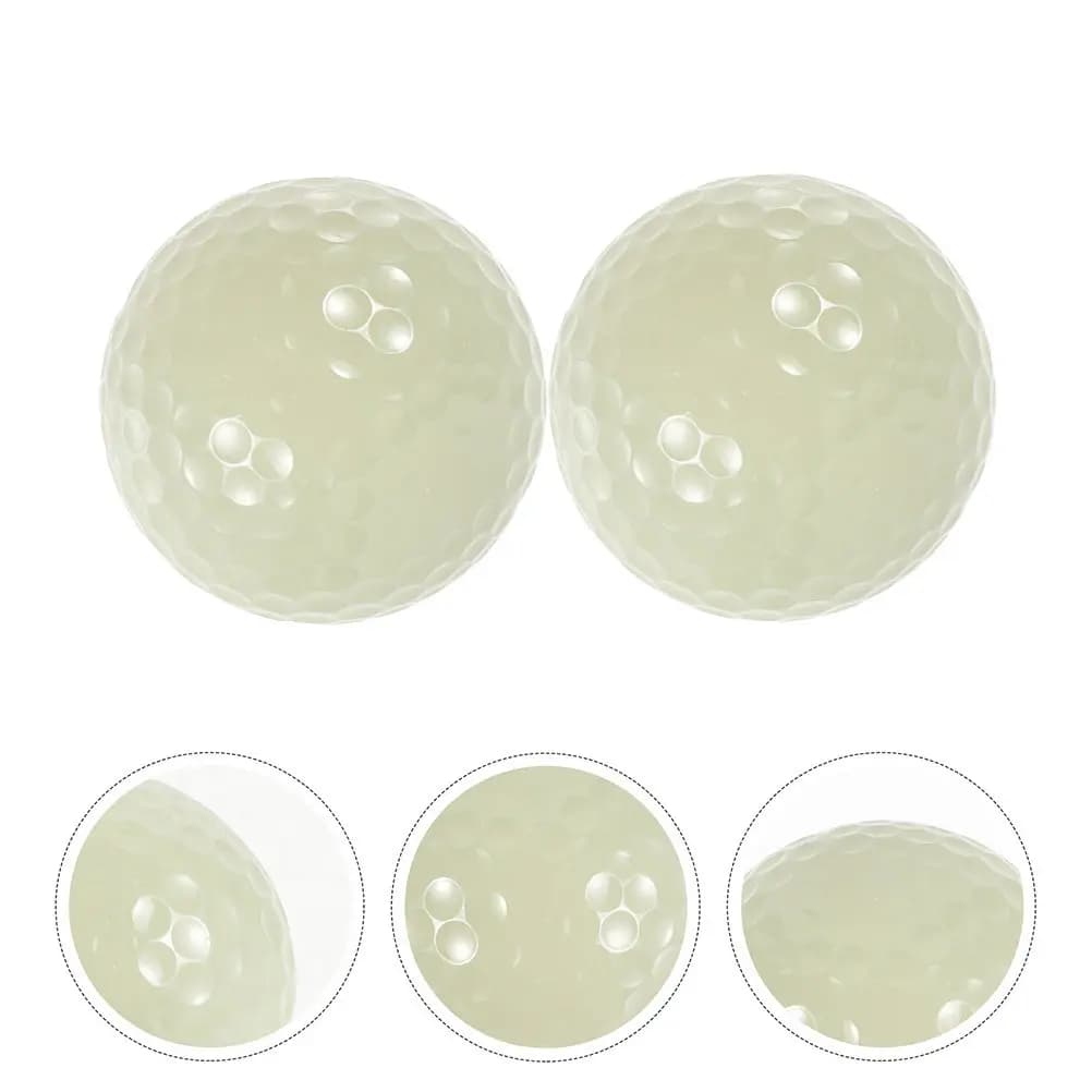 2 Palline da Golf Luminose Riutilizzabili per Gioco Notturno, Palline da Golf Brillanti Tracciabili per Allenamento Sportivo, Palline da Softball che si Illuminano al Buio
