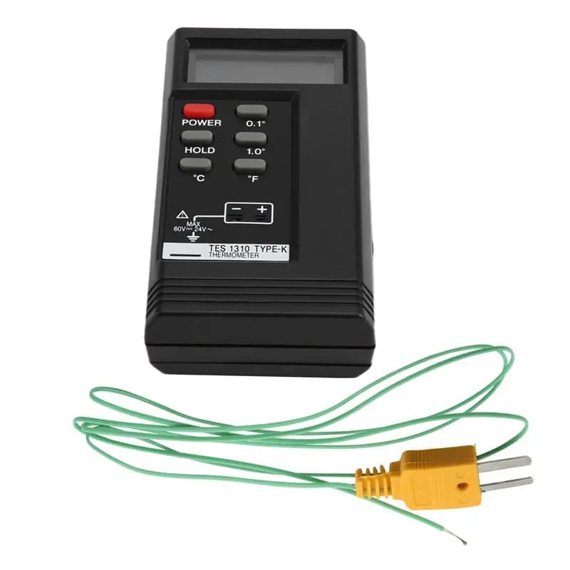 Termometro Digitale Portatile YANA50I TES-1310 con Termocoppia di Tipo K