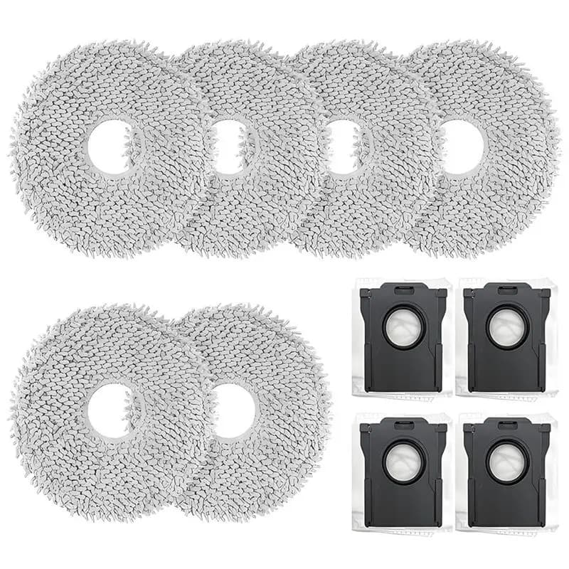 A63M-Dust Bag Replacement Kit For Dreame X40/X40 PRO L40 Ultra Robot Vacuum Cleaner Mop Cloths Included