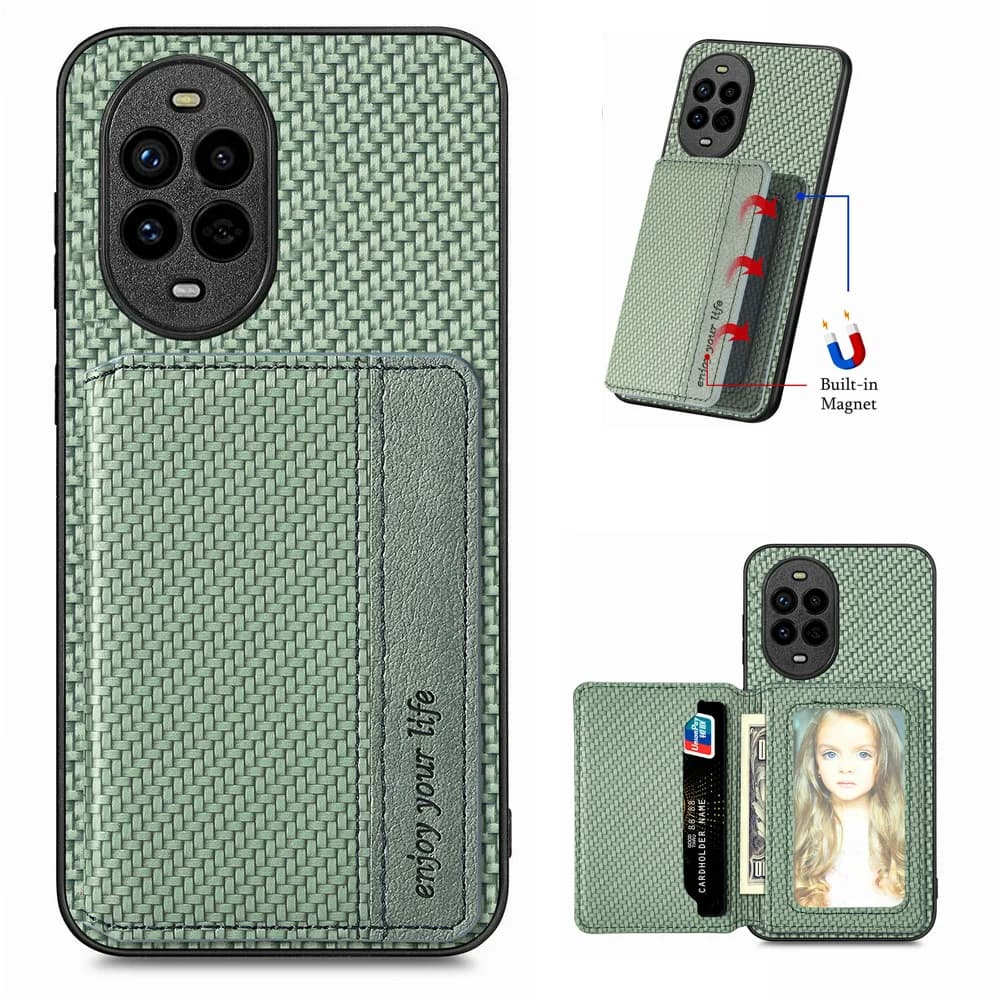 Pannello posteriore in pelle con protezione RFID per custodia a portafoglio magnetica con supporto per telefono Huawei Nova 15 13 12 10 14 Pro 9 SE 5G Flip Case Nova15 Ultra