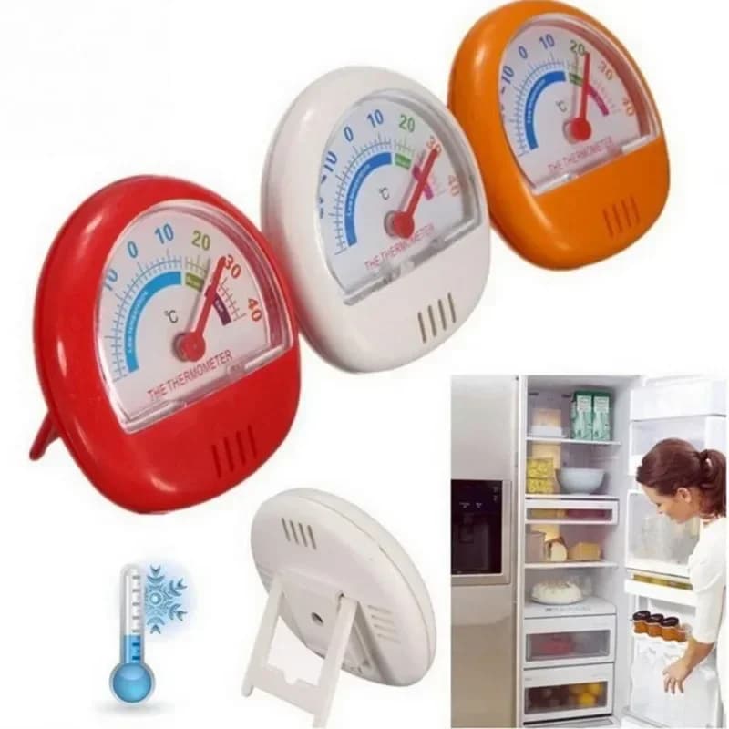 Termometro per Frigorifero e Congelatore in Plastica, Strumento di Misurazione Analogico per Temperatura