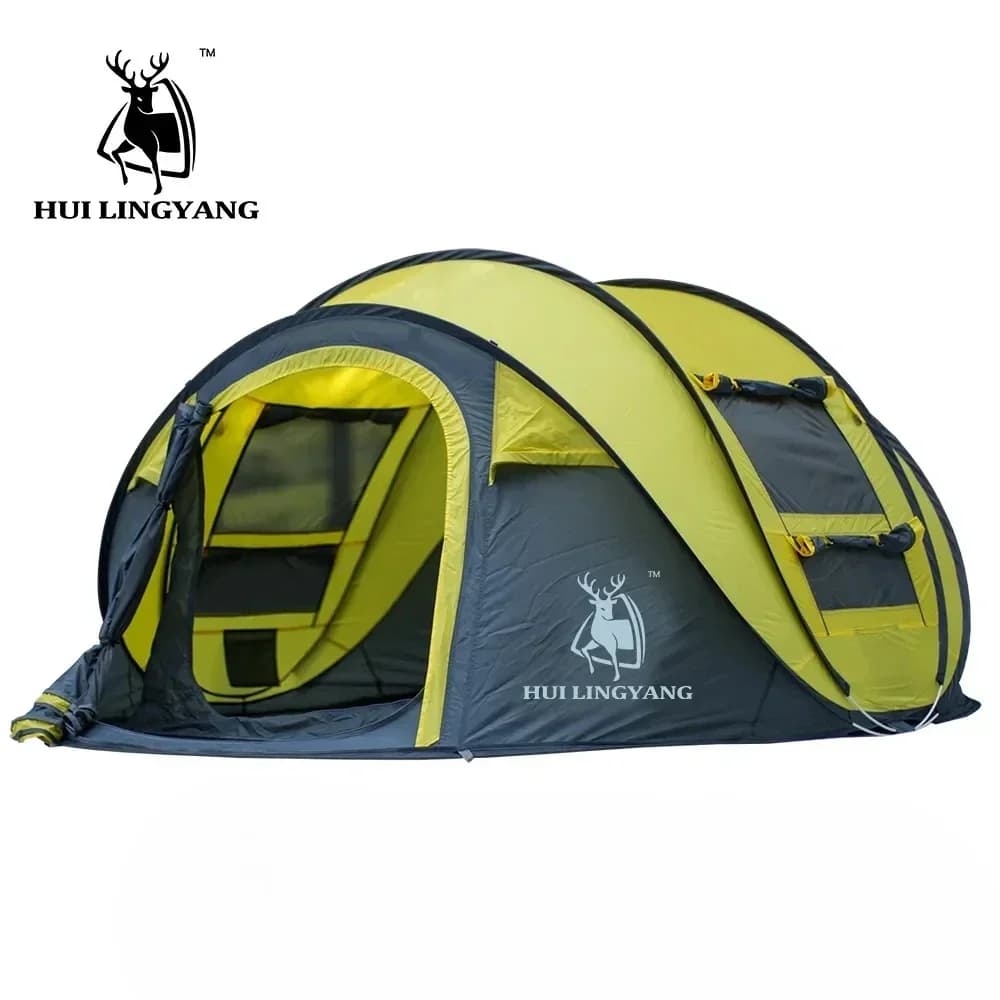 tent outdoor automatic tents throwing pop up waterproof camping hiking tent waterproof large family tents