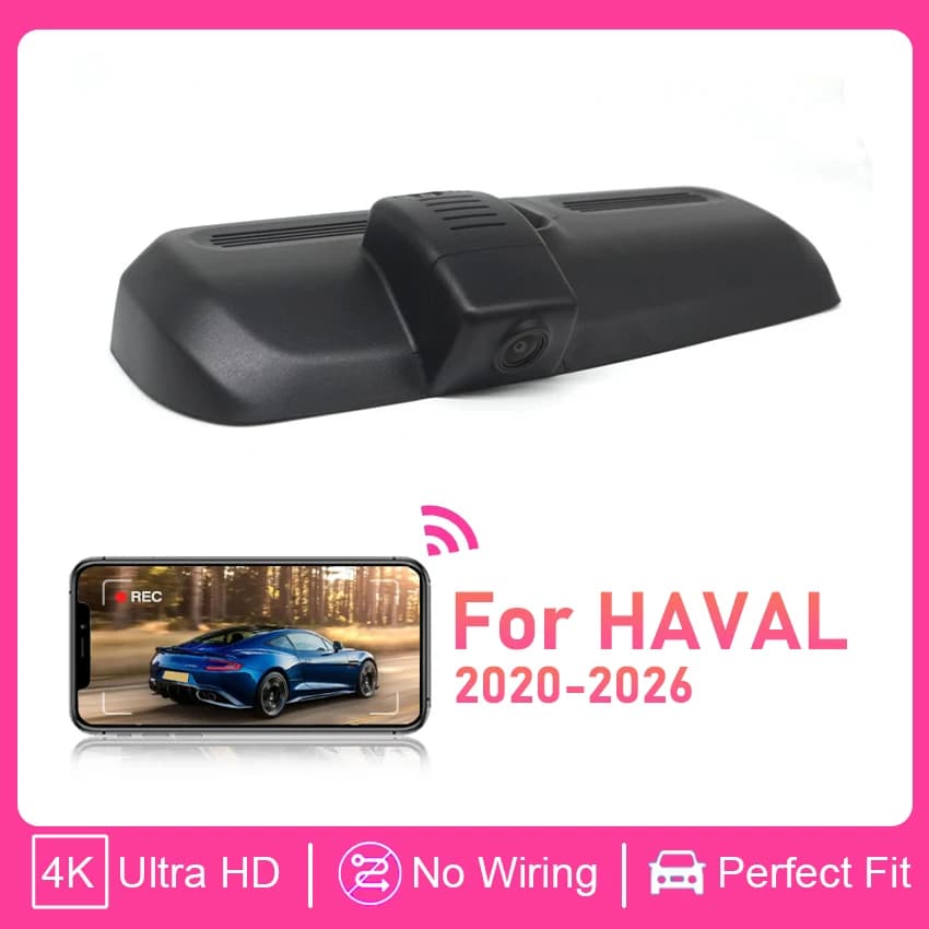 Dash Cam Plug and Play HD for HAVAL DARGO 2020-2026, DVR Camera for Car with Wifi and USB port