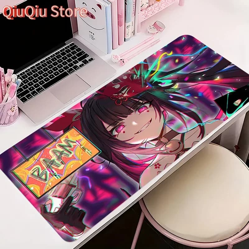 Tappetino per mouse Accessori per PC da ufficio Tappetino per tastiera H-honkai Star Rail Sparkle Modello anime Tappetino per mouse in gomma antiscivolo Tappetino per scrivania per giocatori