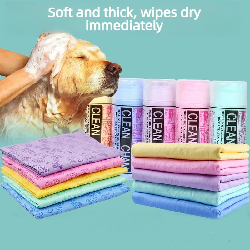 Dog Bathing Cat Hand Towel Thickened Accessories Towel Stuff Puppy Quick Drying Towels For Pets Things Grooming Hygiene Clean