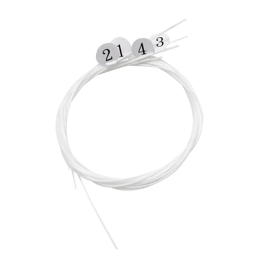 4 corde in nylon per ukulele, robuste, trasparenti, di lunga durata, dal suono dolce e chiaro, kit di accessori di ricambio per corde per ukulele