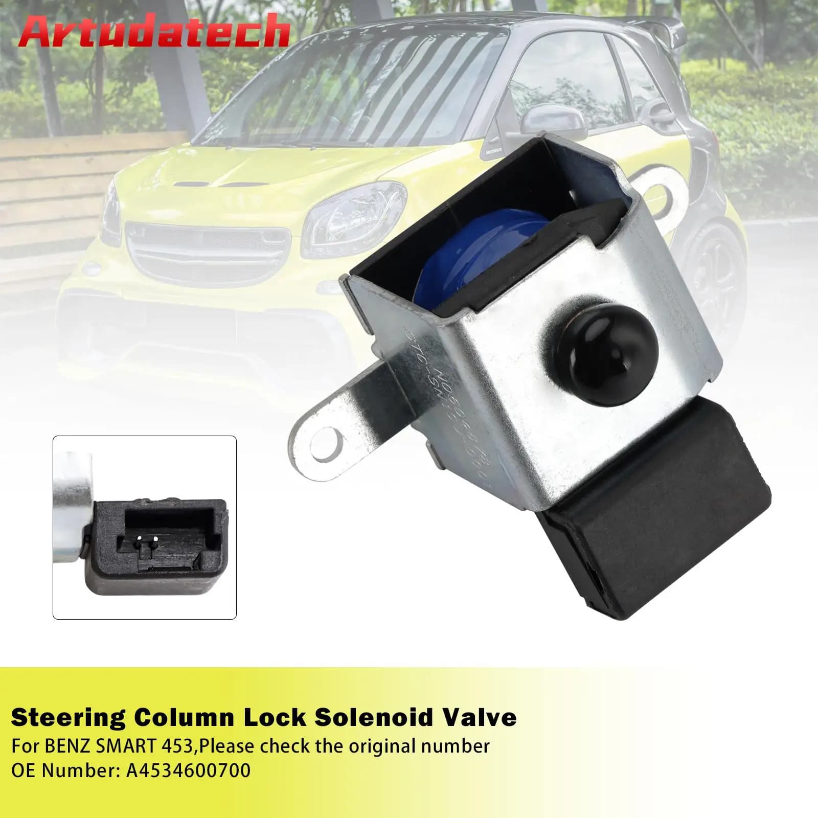 Elettrovalvola blocco piantone sterzo Artudatech A4534600700 per BENZ SMART 453
