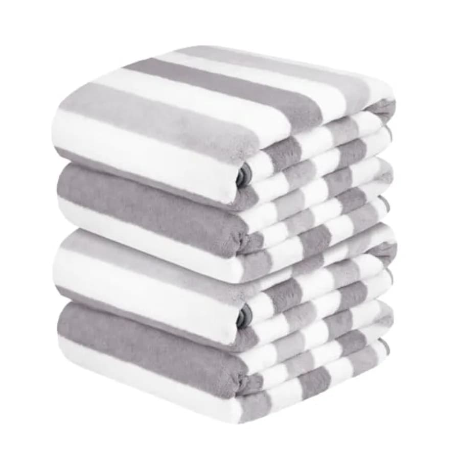 Set di Asciugamani in Microfibra 30"x60" Ultra Morbidi Super Assorbenti ad Asciugatura Rapida Perfetti per Sauna Doccia Piscina Sport Viaggi