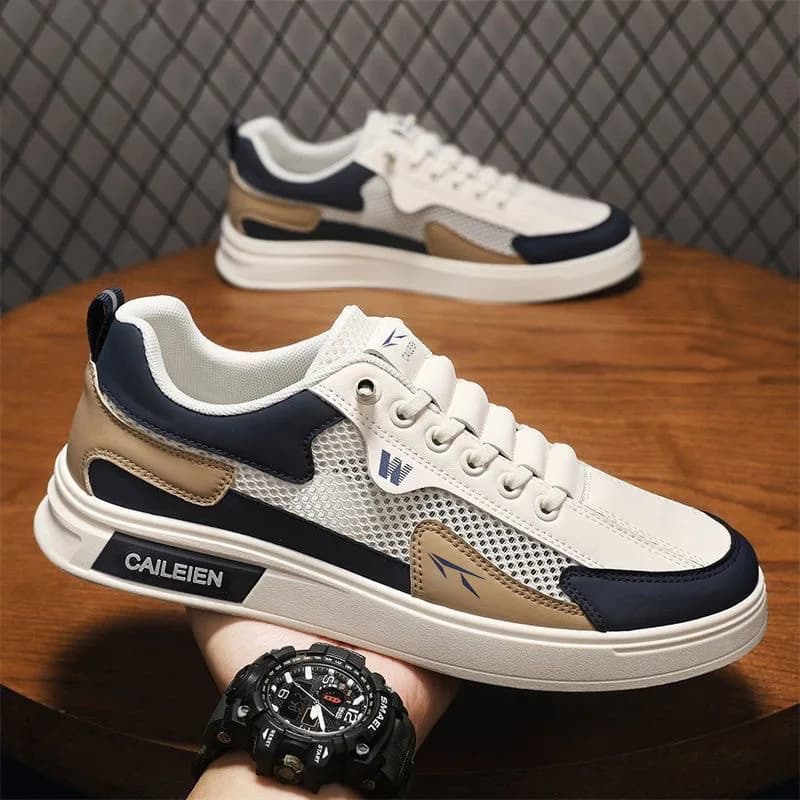 Scarpe Sportive da Uomo alla Moda, Versatili e Traspiranti con Rete Forata, Comode Scarpe da Corsa Casual