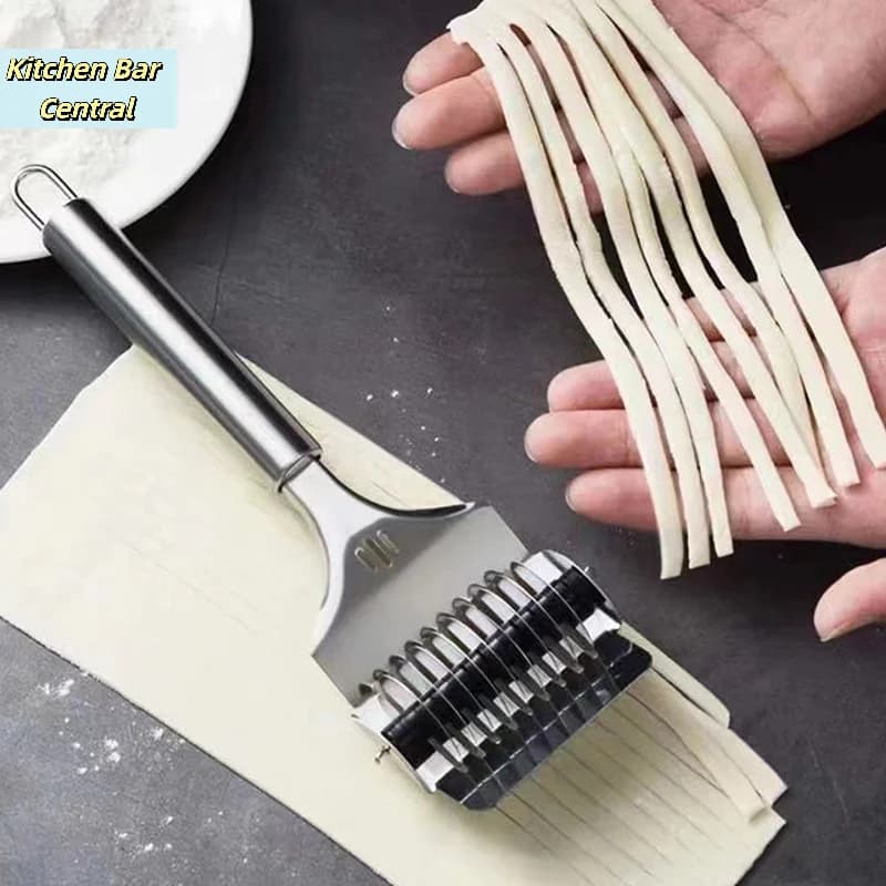 【Stainless Steel Manual Spaghetti Cutter Pasta Machine Dough Noodles Maker Ginger Garlic Roll Crusher Kitchen Gadgets】