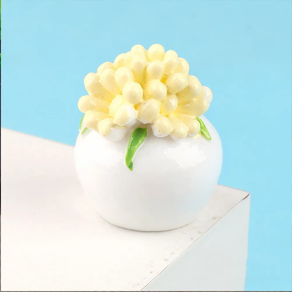 10 Pezzi Piante in Vaso Miniatura, Decorazioni Eleganti e Compatte, Accessori per Micro Paesaggi, Piccole Decorazioni per la Casa, Fogliame Artificiale