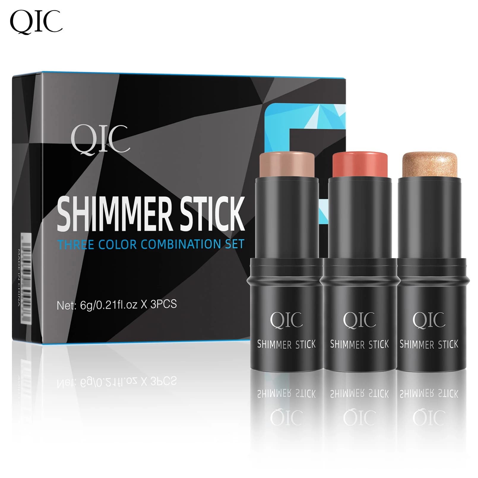Set di Stick per Contouring e Illuminazione, Penna per Ombreggiatura Viso, Crema Illuminante per Contorno e Blush