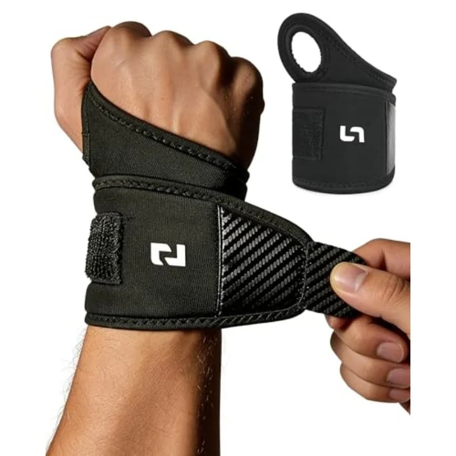 Wrist Brace, 2-Pack Wrist Support Wraps, Weight Lifting Wrist Straps for Fitness Training, Enhanced Wrist Bandages for Carpal T
