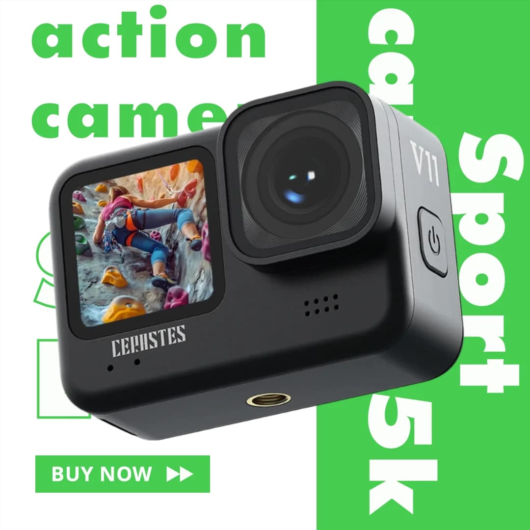 action camera 5K Support Wi-Fi and wireless remote control For motorcycle helmets Sports camera Vlog camera for go pro cam 4K