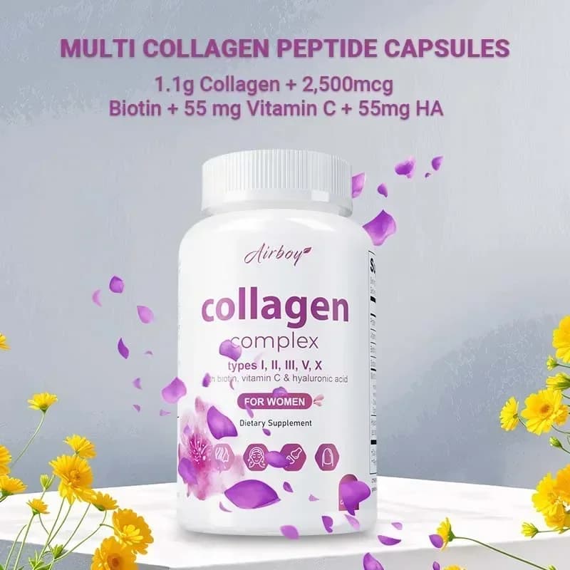 Collagen Complex – Nutritional supplement that helps whiten and lighten skin, joints, nails, hair support and relieves thin lines