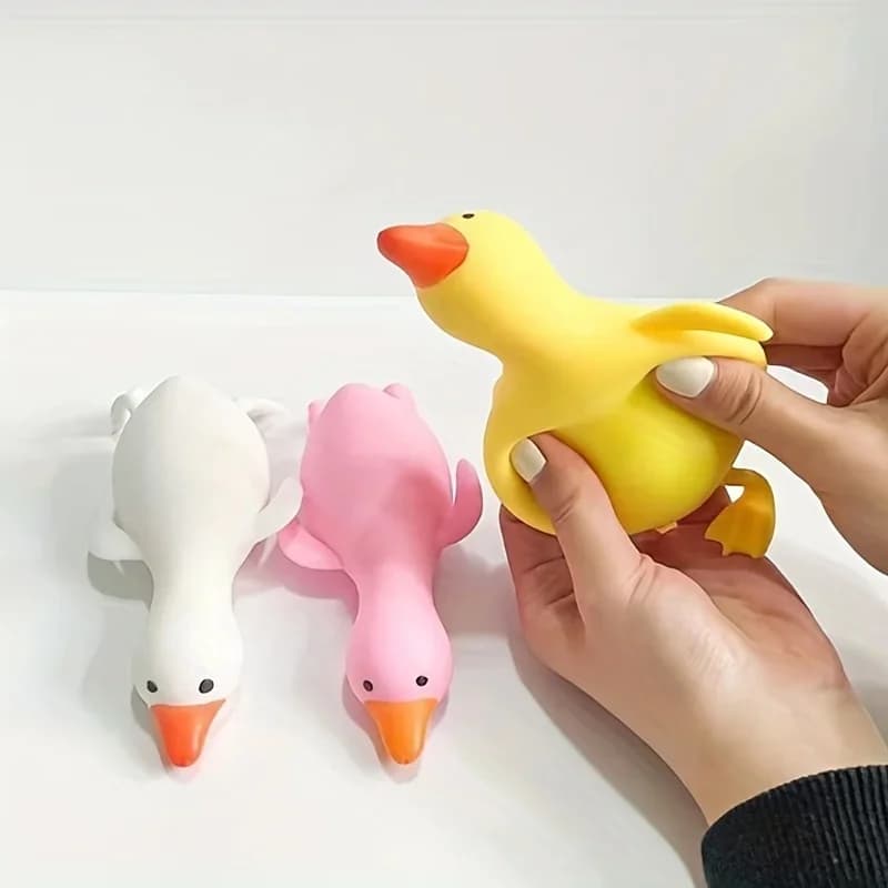 Divertenti simpatici giocattoli morbidi elastici per anatra Squishy Spremere giocattoli antistress Squishy Fidget Toys Bomboniere Regalo di compleanno per bambini