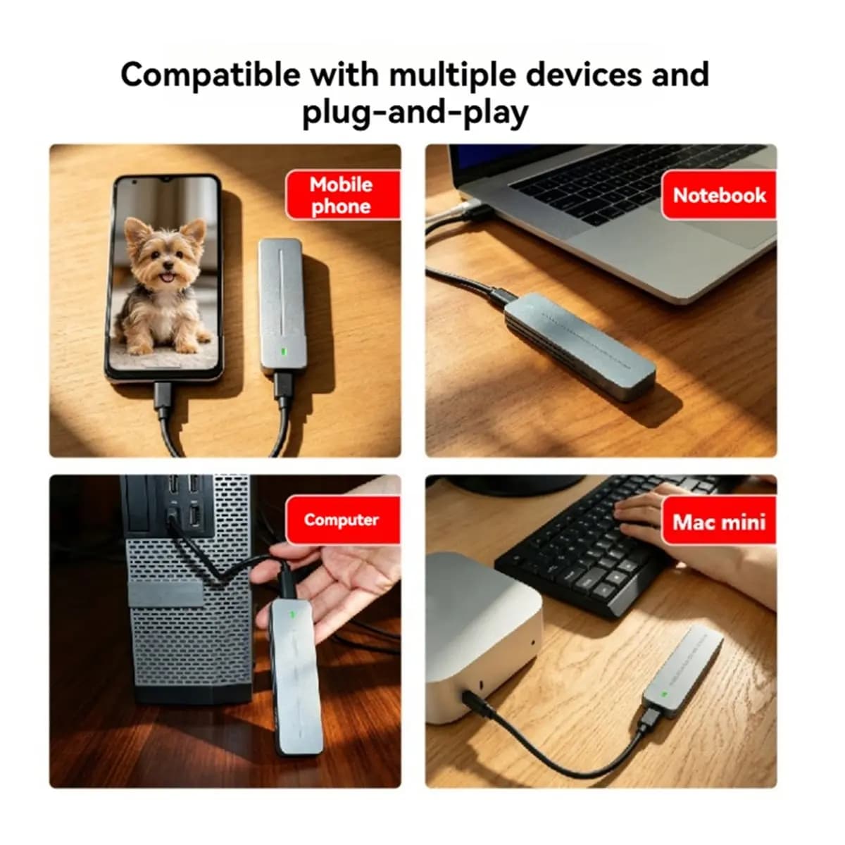 NEW FACTORY~M.2 SSD Enclosure NVME Protocol M.2 to USB3.2 10Gbps SSD Case RTL9210CN Chip for NVME PCIE SSD M.2 SSD Case
