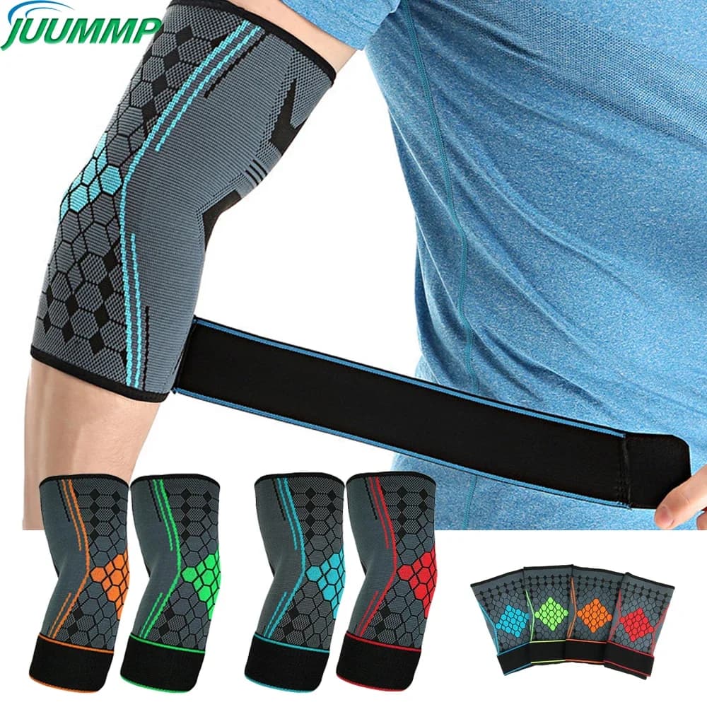 JUUMMP tutore per gomito manicotto di supporto per compressione cinturino regolabile per tendinite, tutore per gomito da Tennis, gomito da Golf, sollevamento pesi 1 pz